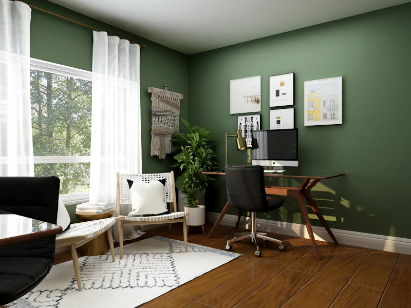 Home office flooring idea